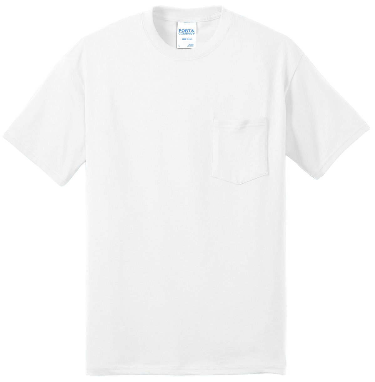 Port & Company - Core Blend Pocket Tee. PC55P
